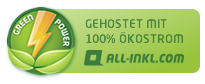 Gehostet mit 100% Ökostrom